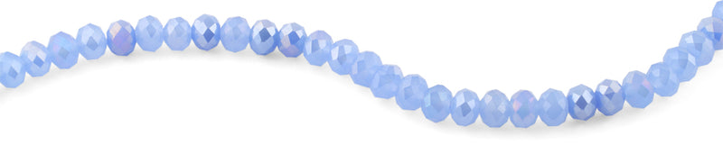 10mm Lavender Faceted Rondelle Crystal Beads