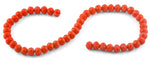 10mm Orange Faceted Rondelle Crystal Beads