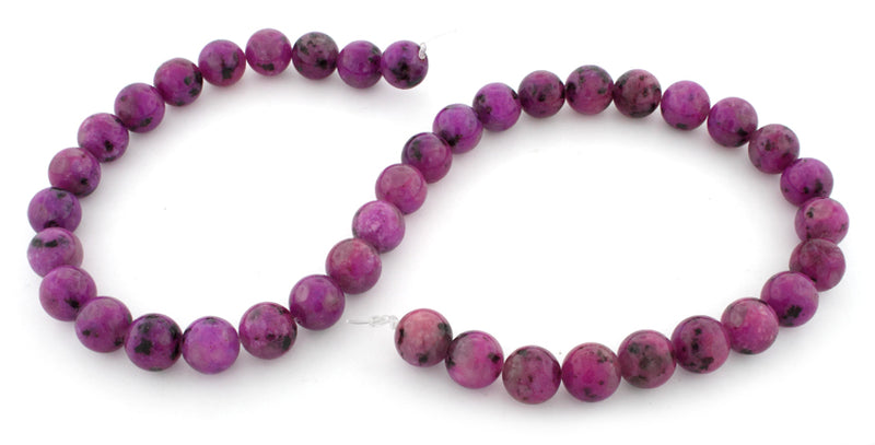 10mm Plain Round Purple Quartz Gem Stone Beads