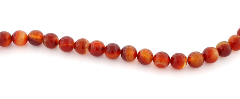 10mm Plain Round Red Agate Gem Stone Beads