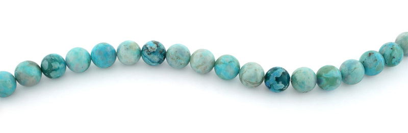 10mm Plain Round Turquoise Jasper Gem Stone Beads