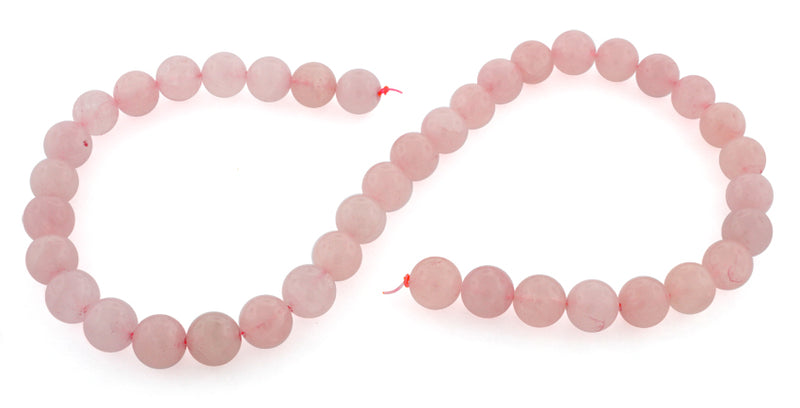 10mm Round Rose Quartz Gem Stone Beads