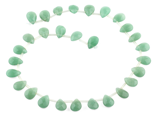 10x14MM Green Aventurine Faceted Gemstone Beads