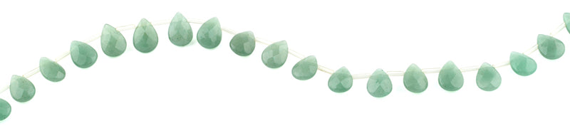 10x14MM Green Aventurine Faceted Gemstone Beads