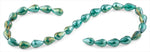 10x15mm Emerald Drop Faceted Crystal Beads