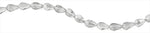 10x15mm Grey Drop Faceted Crystal Beads