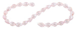 10x15mm Pink Drop Faceted Crystal Beads