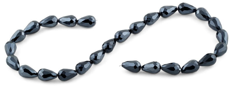 10x15mm Sapphire Drop Faceted Crystal Beads