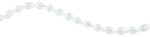 10x15mm White Drop Faceted Crystal Beads
