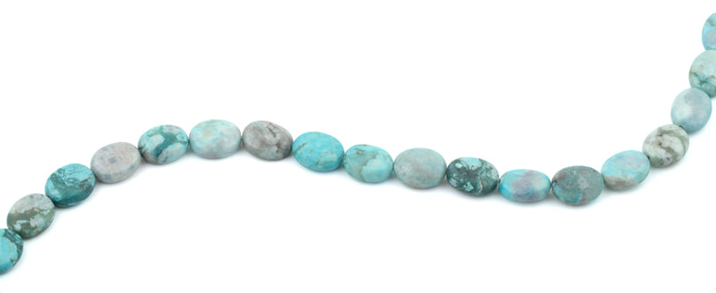 11x14MM Dyed Turquoise Jasper Oval Gemstone Beads