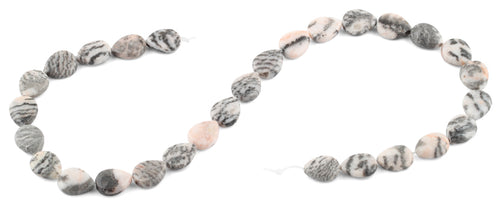 11x14MM Pink Zebra Jasper Pear Gemstone Beads
