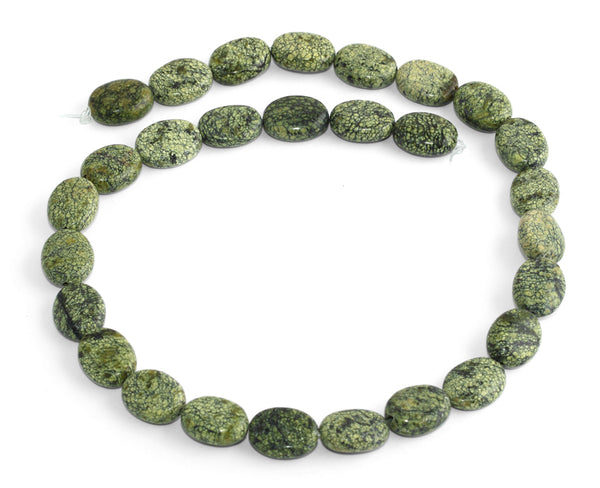 11x14MM Russian Jade Puffy Oval Gemstone Beads