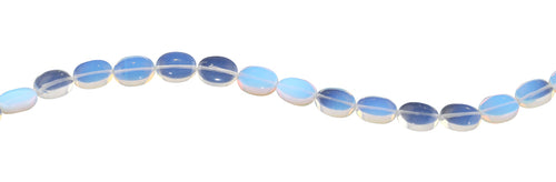 11x14MM Transparent Opalite Glass Puffy Oval Gemstone Beads