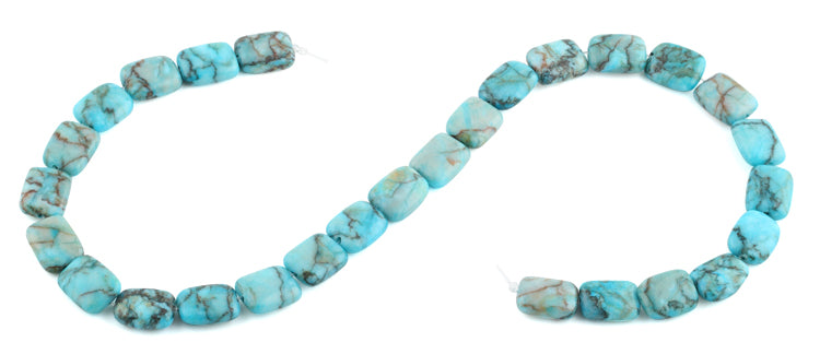 11x14MM Turquoise Cushion Rectangle Gemstone Beads