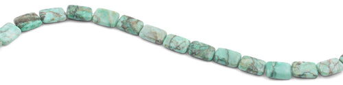11x15mm Green Matrix Rectangular Beads