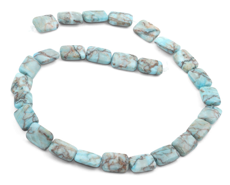 11x15mm Turquoise Jasper Stone Rectangular Beads