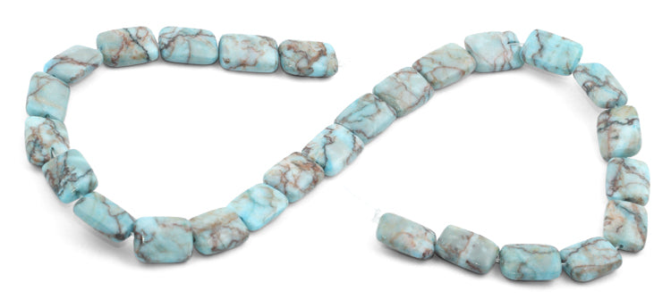 11x15mm Turquoise Jasper Stone Rectangular Beads