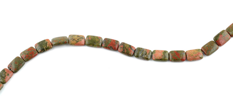 11x15MM Unakite Rectangular Gemstone Beads