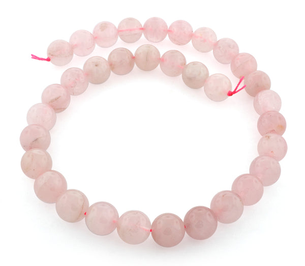 12mm Round Rose Quartz Gem Stone Beads