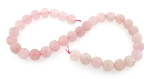 12mm Round Rose Quartz Gem Stone Beads