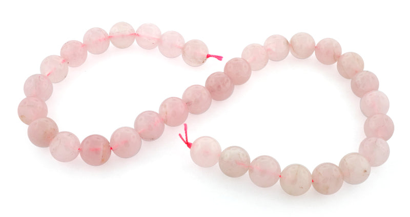 12mm Round Rose Quartz Gem Stone Beads