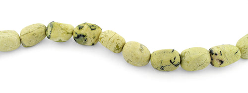 12x16mm Nugget Yellow Turquoise Gem Stone Beads