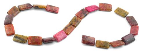 12x18mm Red Turtle Jasper Rectangular Beads