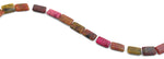 12x18mm Red Turtle Jasper Rectangular Beads