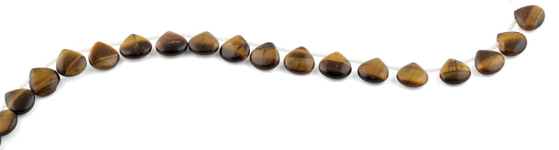 13x13MM Tiger Eye Pear Gemstone Beads
