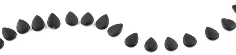 13x18MM Frosted Blackstone Gemstone Beads