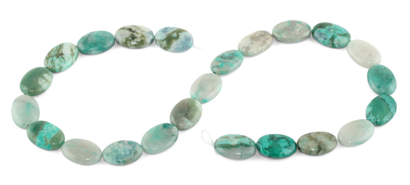 13x18MM Green Turquoise Jasper Oval Gemstone Beads
