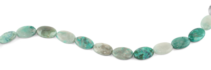13x18MM Green Turquoise Jasper Oval Gemstone Beads
