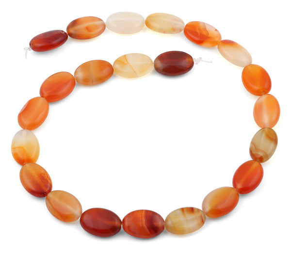 13x18MM Natural Carnelian Oval Gemstone Beads