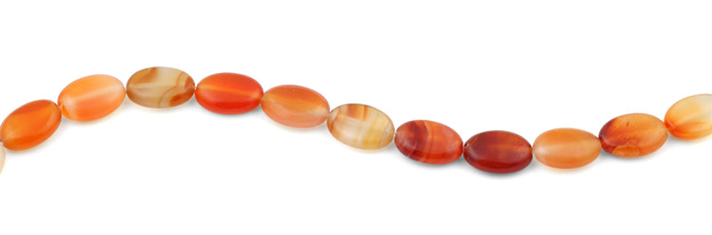 13x18MM Natural Carnelian Oval Gemstone Beads