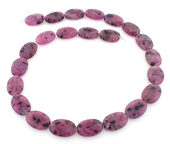 13x18mm Oval Purple Quartz Gem Stone Beads