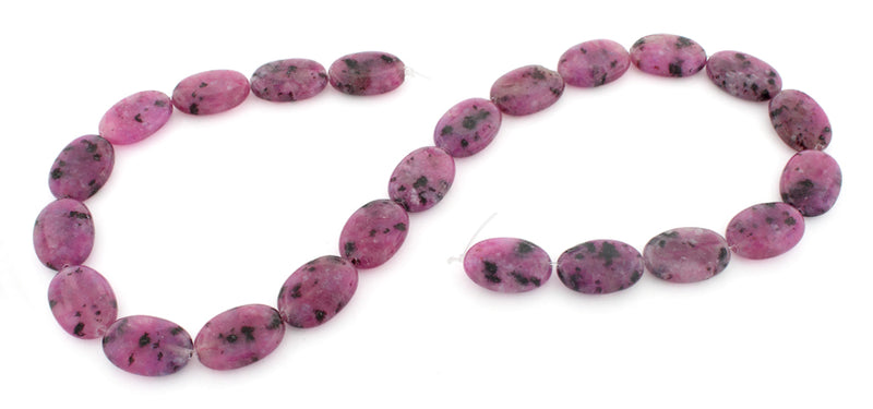 13x18mm Oval Purple Quartz Gem Stone Beads