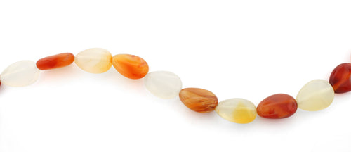 13x18mm Pear Natural Carnelian Gem Stone Beads