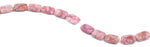 13x18mm Pink Matrix Rectangular Beads