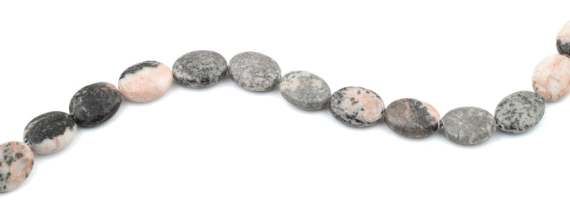 13x18MM Pink Zebra Jasper Oval Gemstone Beads