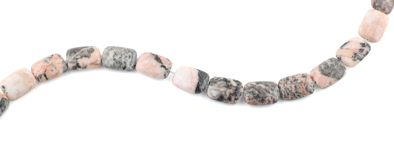 13x18MM Pink Zebra Jasper Rectangular Gemstone Beads