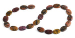 13x18MM Red Turtle Jasper Oval Gemstone Beads