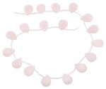 13x18MM Rose Quartz Drop Gemstone Beads