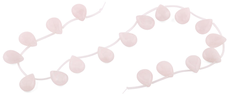 13x18MM Rose Quartz Drop Gemstone Beads