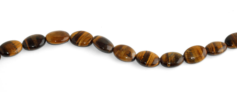 13x18MM Tiger Eye Oval Gemstone Beads