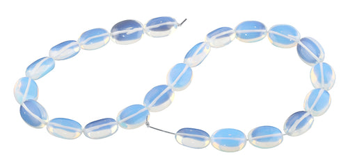 13x18MM Transparent Opalite Glass Puffy Oval Gemstone Beads