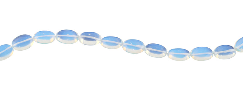 13x18MM Transparent Opalite Glass Puffy Oval Gemstone Beads