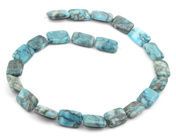 13x18mm Turquoise Jasper Stone Rectangular Beads