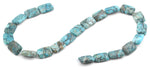 13x18mm Turquoise Jasper Stone Rectangular Beads
