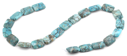 13x18mm Turquoise Jasper Stone Rectangular Beads