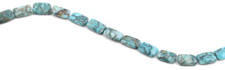 13x18mm Turquoise Jasper Stone Rectangular Beads